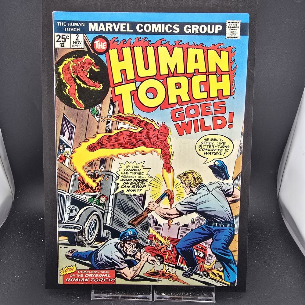 HUMAN TORCH #2 1974 Marvel Comics VF 8.0 High Grade Stan Lee Jack Kirby Vintage